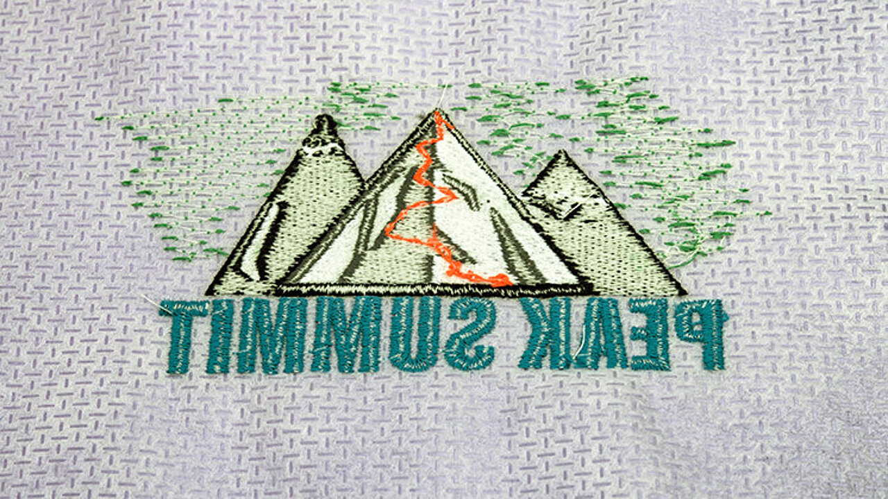 Back of an embroidery